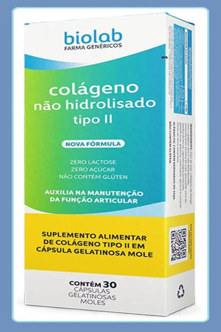 Colágeno Tipo II (Biolab) 30 Unidades - Cápsula
