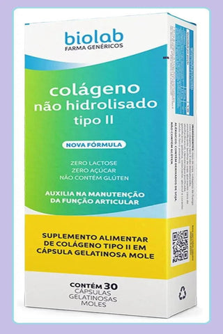 Colágeno Tipo II (Biolab) 30 Unidades - Cápsula