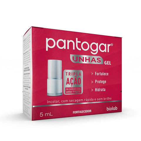 Gel Fortalecedor Pantogar Unhas Tripla Ação 5ml