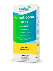 Simeticona (Biolab)  125mg - 10 Unidades - Cápsula