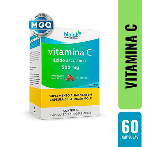 Vitamina C (Biolab) 500mg - 60 Unidades - Cápsula
