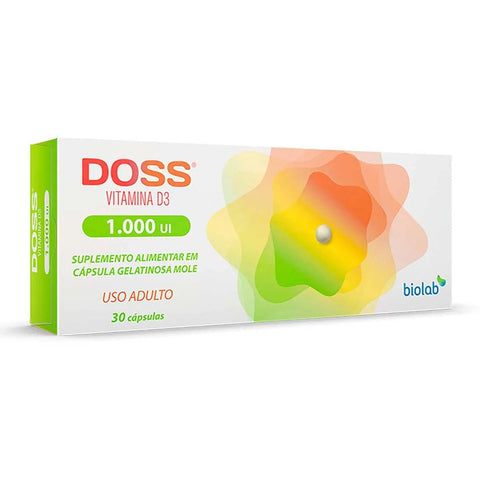 Vitamina D Doss 1.000UI - 30 Unidades - Cápsula