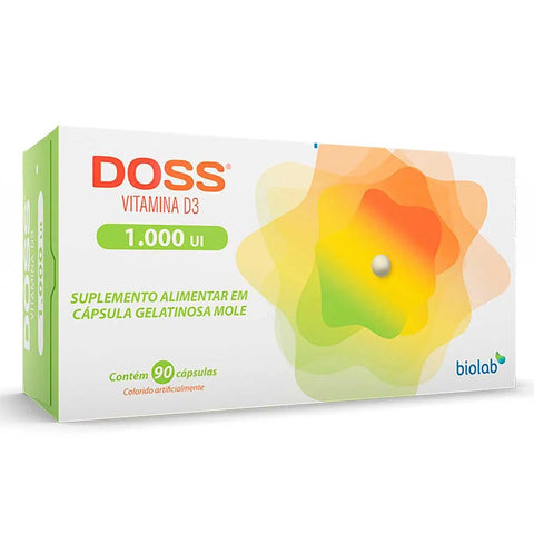 Vitamina D Doss 1.000UI - 90 Unidades - Cápsula