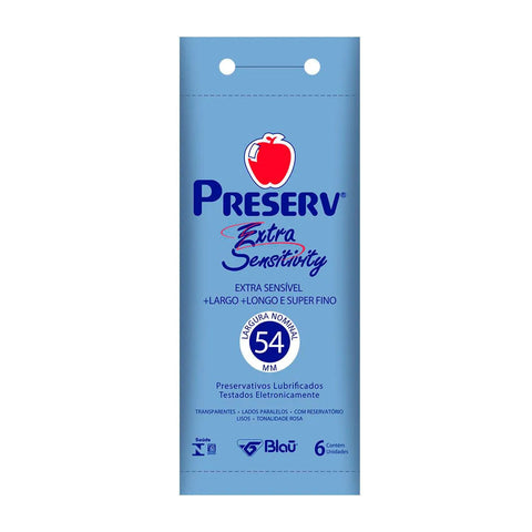 Camisinha Preserv Extra Sensitivity Com 6 Unidades