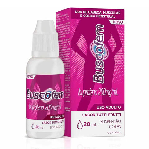 Buscofem  200mg/mL - 20 mL - Gotas - Sabor Tutti-Frutti