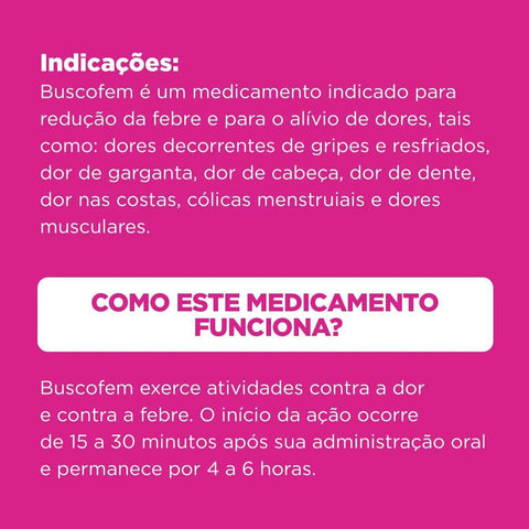 Buscofem  200mg/mL - 20 mL - Gotas - Sabor Tutti-Frutti