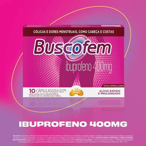 Buscofem  400mg - 10 Unidades - Cápsula