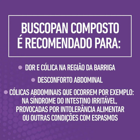 Buscopan Composto  10mg + 250mg - 20 Unidades - Comprimido