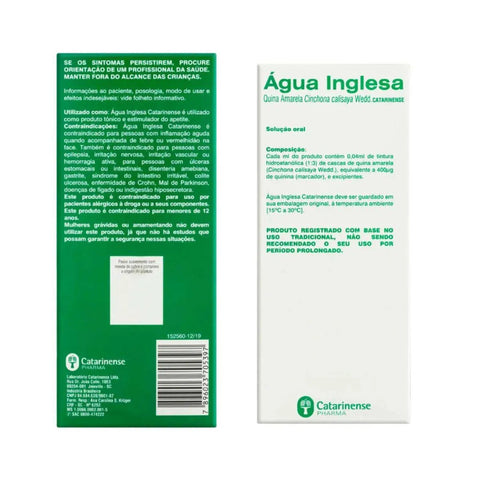 Água Inglesa 40mcg/mL - 500 mL - Solução