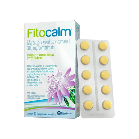 Fitocalm 300mg - 20 Unidades - Comprimido