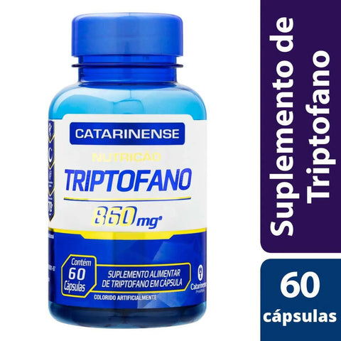 Suplemento Alimentar Triptofano  860mg - 60 Unidades - Cápsula