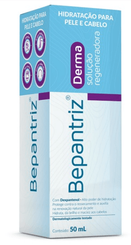 Bepantriz Derma Pele & Cabelo  Regenerador - 50 mL - Solução