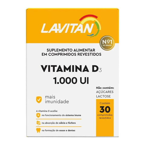 Lavitan Vitamina D 1.000UI - 30 Unidades - Comprimidos