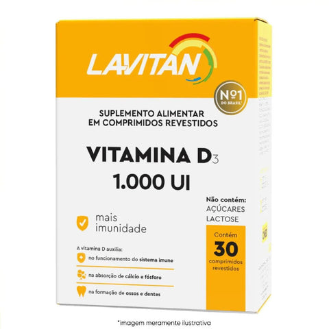 Lavitan Vitamina D 1.000UI - 30 Unidades - Comprimidos