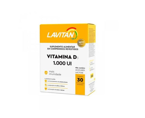 Lavitan Vitamina D 1.000UI - 30 Unidades - Comprimidos
