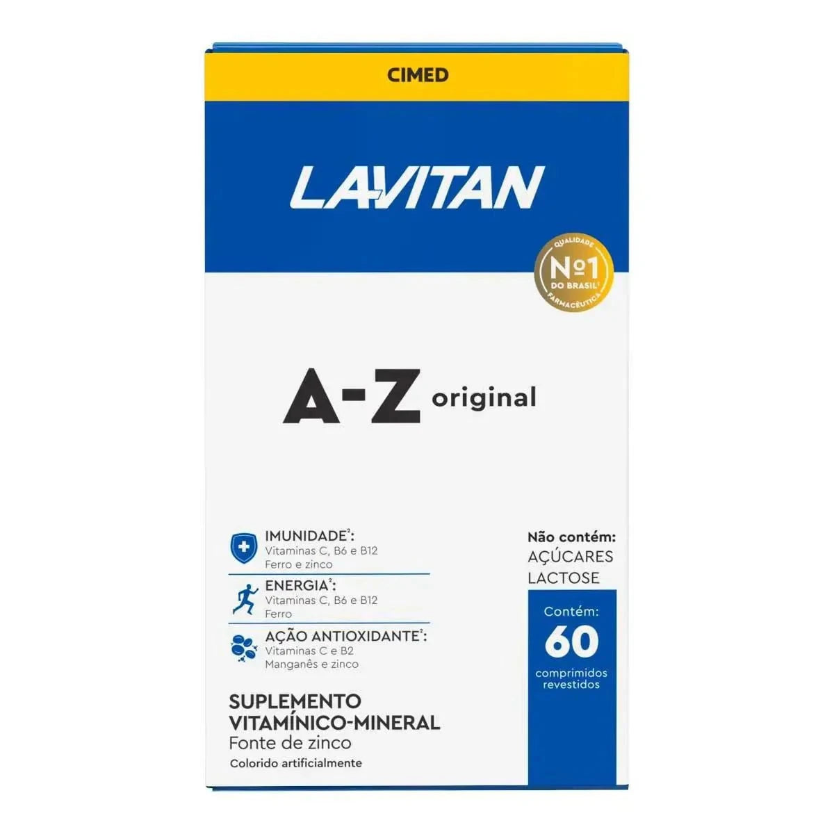 Polivitamínico Lavitan A-Z Original 60 Unidades - Comprimido – Pill ...
