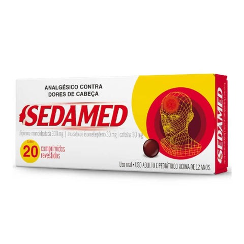 Sedamed 30mg + 300mg + 30mg - 20 Unidades - Comprimido