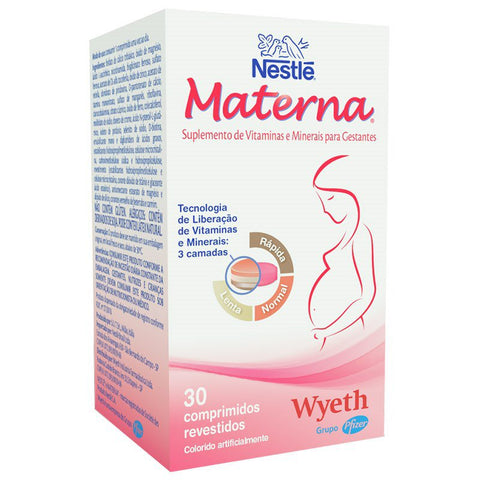 Polivitamínico Nestlé Materna 30 Unidades - Comprimido