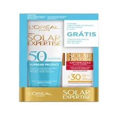 Kit L'Oréal Expertise Supreme Protect Protetor Solar Corporal + Protetor Solar Facial Antirrugas FPS 50 - 25 g