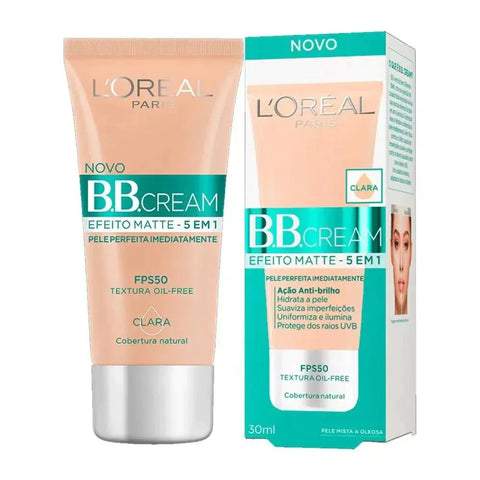 Protetor Solar L'Oréal BB Cream FPS 50 - Cor Clara - 30 mL