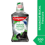 Enxaguante Bucal Colgate Natural Extracts  Zero Álcool - Linha Carvão - 500 mL