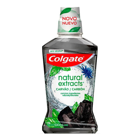 Enxaguante Bucal Colgate Natural Extracts Zero Álcool - Linha Carvão - 500 mL