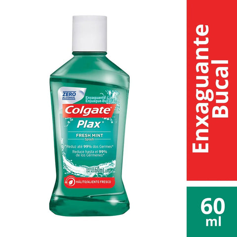 Enxaguante Bucal Colgate Plax  Tradicional - Linha Fresh Mint - 60 mL