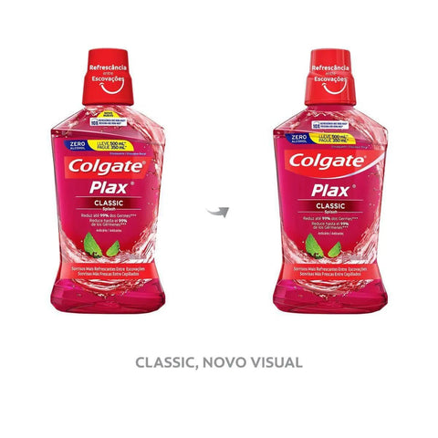 Enxaguante Bucal Colgate Plax Zero Álcool - Linha Classic - 500 mL