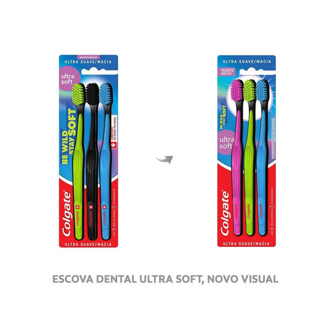 Escova de Dente Colgate Be Soft With Yourself Sortido, 3 Unidades