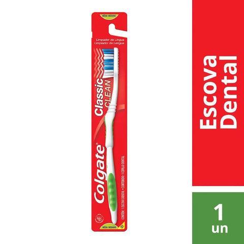 Escova de Dente Colgate Classic Macia, Lilás Com 1 Unidade