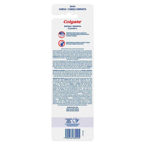 Escova de Dente Colgate Gengiva Comfort Suave, Macia, Sortida Com 2 Unidades