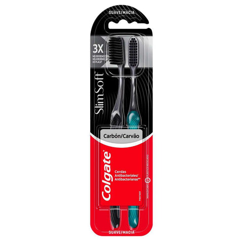 Escova de Dente Colgate Slim Soft Suave, Black, Pague 1 e Leve 2 Unidades