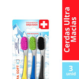 Escova de Dente Elmex Ultra Soft 3 Unidades, Sortido