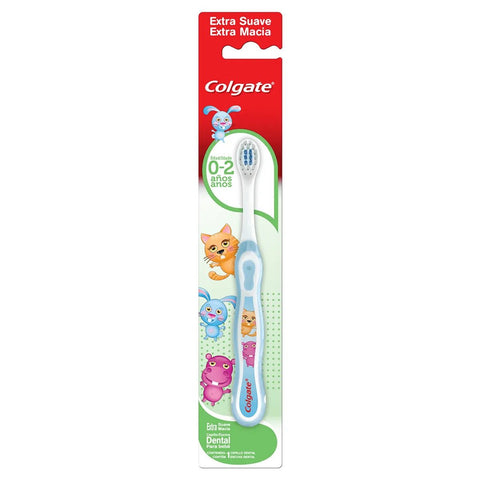 Escova de Dente Infantil Colgate Smiles 0 A 2 Anos, Barney, Extra Macia Com 1 Unidade