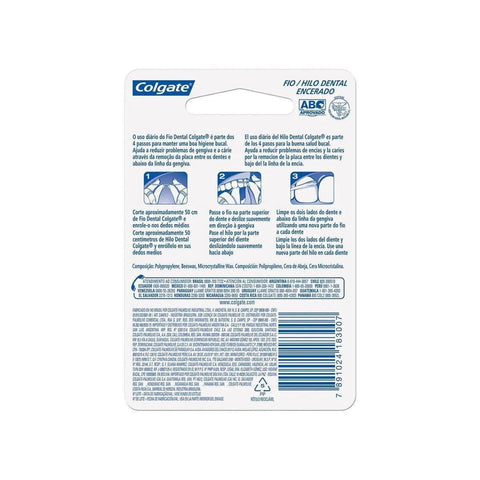 Fio Dental Colgate Total Sem Sabor, 1 Unidade Com 50M