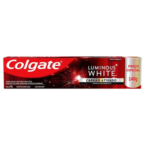 Pasta de Dente Colgate Luminous White Carvão Ativado 140 g