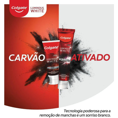 Pasta de Dente Colgate Luminous White Carvão Ativado 140 g