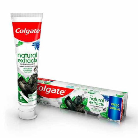 Pasta de Dente Colgate Natural Extracts Carvão Ativado e Menta - 140 g