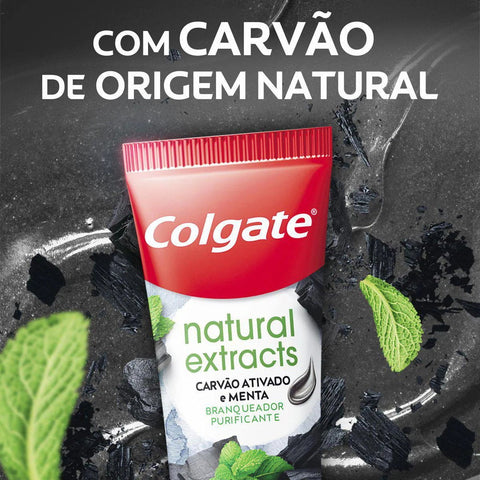 Pasta de Dente Colgate Natural Extracts Carvão Ativado e Menta - 140 g