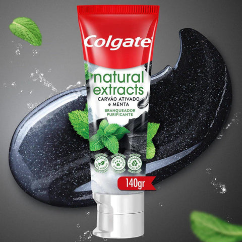 Pasta de Dente Colgate Natural Extracts Carvão Ativado e Menta - 140 g