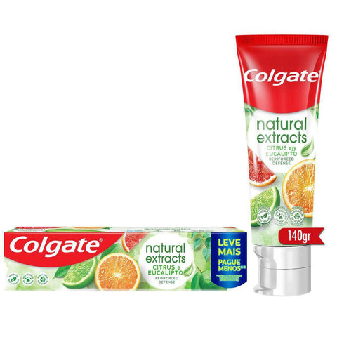 Pasta de Dente Colgate Natural Extracts Citrus & Eucalipto - 140 g