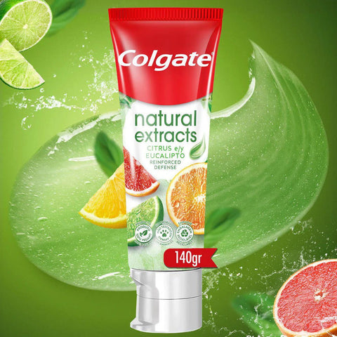 Pasta de Dente Colgate Natural Extracts Citrus & Eucalipto - 140 g