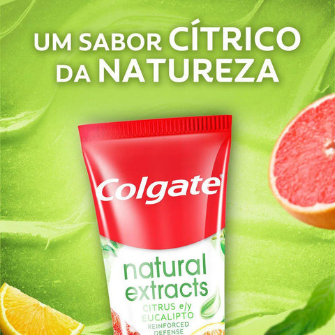 Pasta de Dente Colgate Natural Extracts Citrus & Eucalipto - 140 g