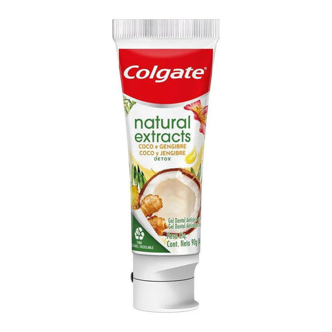 Pasta de Dente Colgate Natural Extracts Detox Coco e Gengibre - 90 g