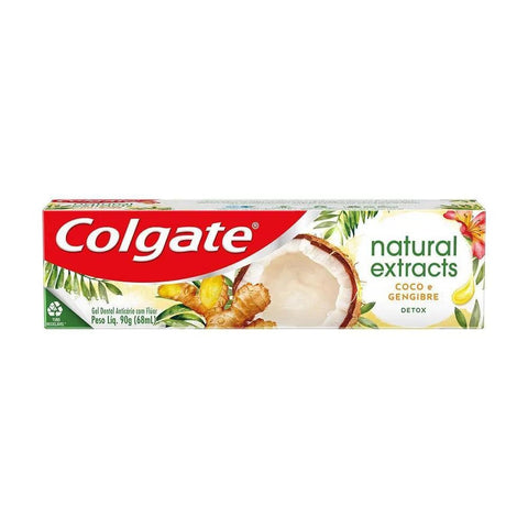 Pasta de Dente Colgate Natural Extracts Detox Coco e Gengibre - 90 g