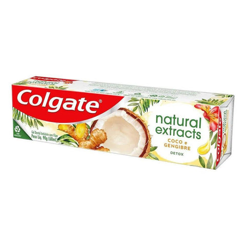Pasta de Dente Colgate Natural Extracts Detox Coco e Gengibre - 90 g