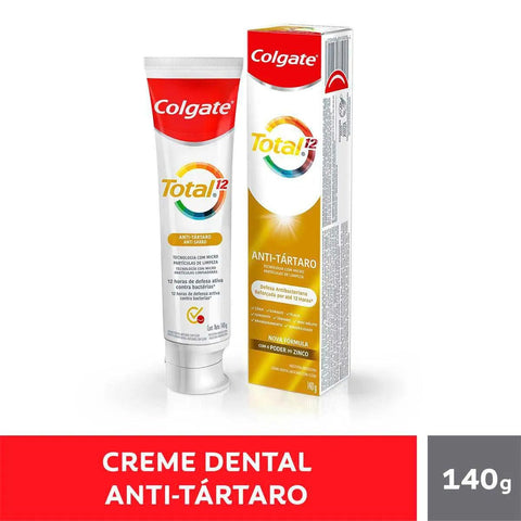 Pasta de Dente Colgate Total 12 Antitártaro 140 g