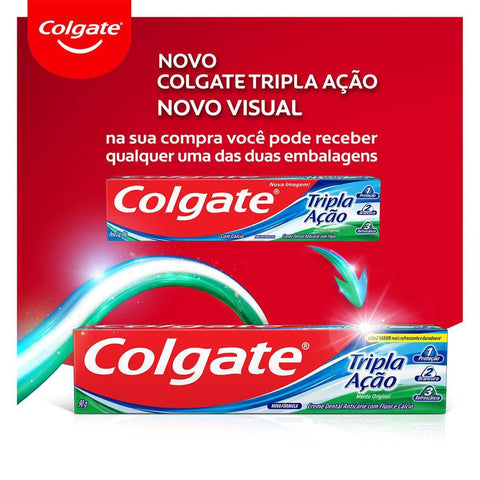 Pasta de Dente Colgate Tripla Ação Menta - 90 g