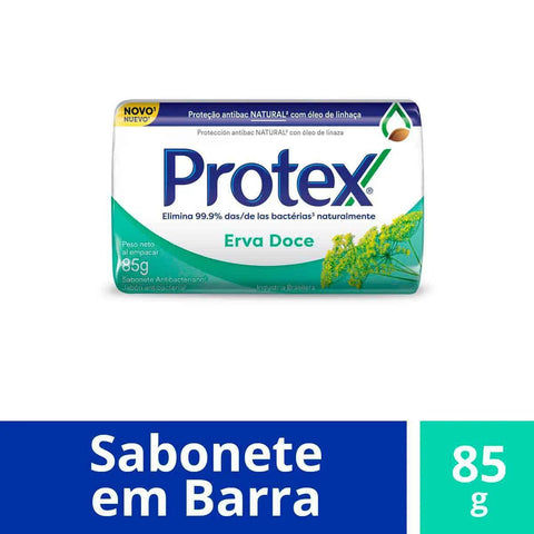 Sabonete Antibacteriano Protex Erva-Doce, Barra, 1 Unidade Com 85G
