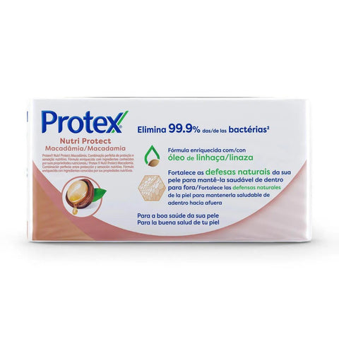 Sabonete Antibacteriano Protex Pró-Hidrata Oil Complex Óleo de Macadâmia, Barra, Leve 6 e Pague 5 Unidades Com 85G Cada